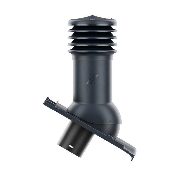 Kominek wentylacyjny do dachówki RUBIN 9V ANTRACYT ANGOBA fi125