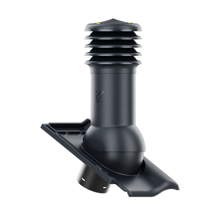 Kominek wentylacyjny do dachówki RUBIN 9V ANTRACYT ANGOBA fi150