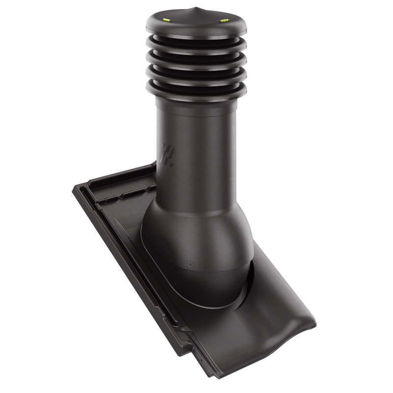 Kominek wentylacyjny do dachówki ALEGRA 9 CZARNA ANGOBA SZLACHETNA fi125 pol_pl_Kominek-wentylacyjny-WYRZUTNIA-do-pokryc-plaskich-BRAZOWY-fi125-6736_1