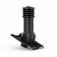 Kominek wentylacyjny do dachówki MILANO CZARNY MAT fi150