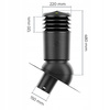 Kominek Wentylacyjny IZOLOWANY WYRZUTNIA fi150mm pod gont/pape CZARNY RAL 9005