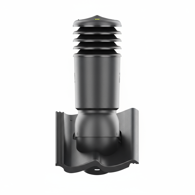 Kominek wentylacyjny IZOLOWANY do dachówki GOTEBORG PLANAR GRAFIT fi150