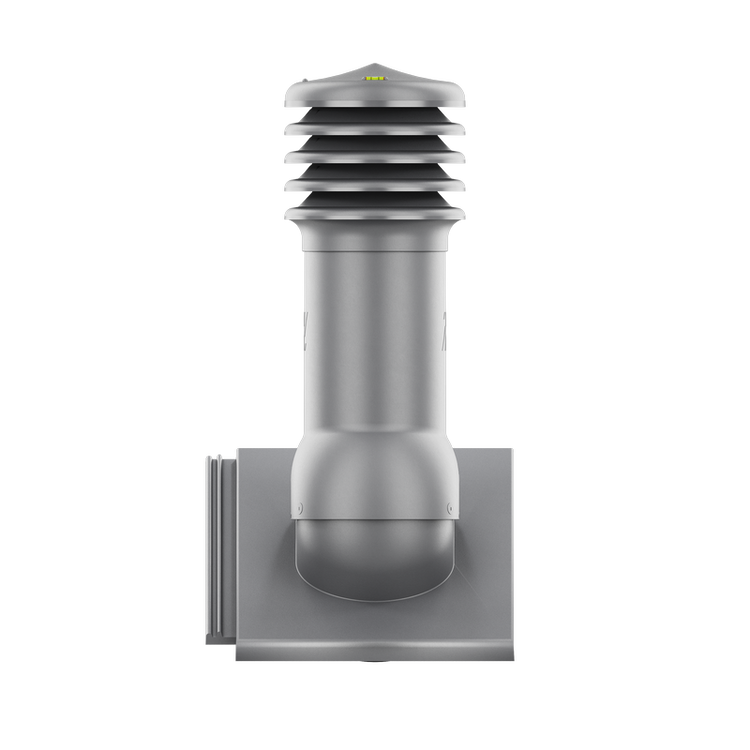 Kominek wentylacyjny do dachówki PLANUM CIEMNOSZARY fi125
