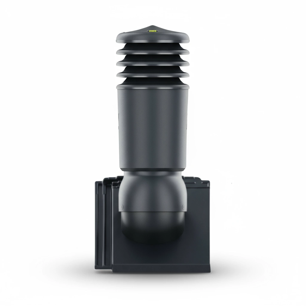 Kominek wentylacyjny do dachówki ALEGRA 9 CZARNA ANGOBA SZLACHETNA fi125 pol_pl_Kominek-wentylacyjny-WYRZUTNIA-do-pokryc-plaskich-BRAZOWY-fi125-6736_4