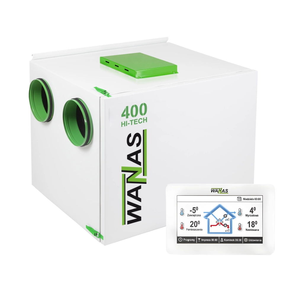 Rekuperator Wanas 400H HI-TECH POZIOMY Centrala wentylacyjna - 400 m3/h pol_pl_Rekuperator-Wanas-415H-HI-TECH-Centrala-wentylacyjna-6340_1