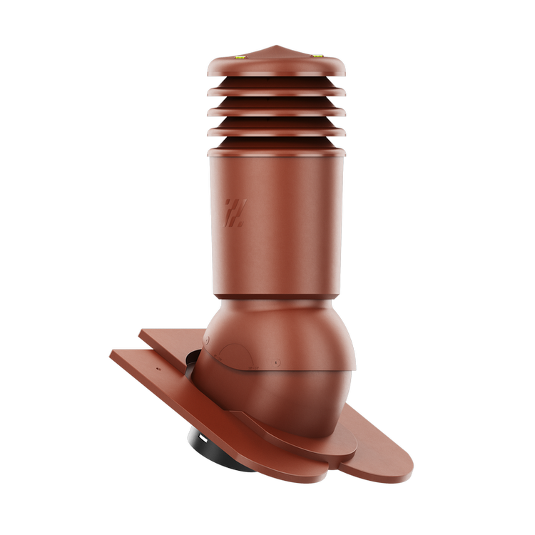 Kominek wentylacyjny IZOLOWANY do dachówki KARPIÓWKI KASZTANOWY fi150