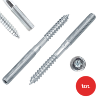 Szpilka dwustronna gwint do drewna metryczny TORX | 1szt. | M8x80 mm