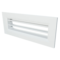 Kratka wentylacyjna aluminiowa do montażu ściennego 200x55 mm