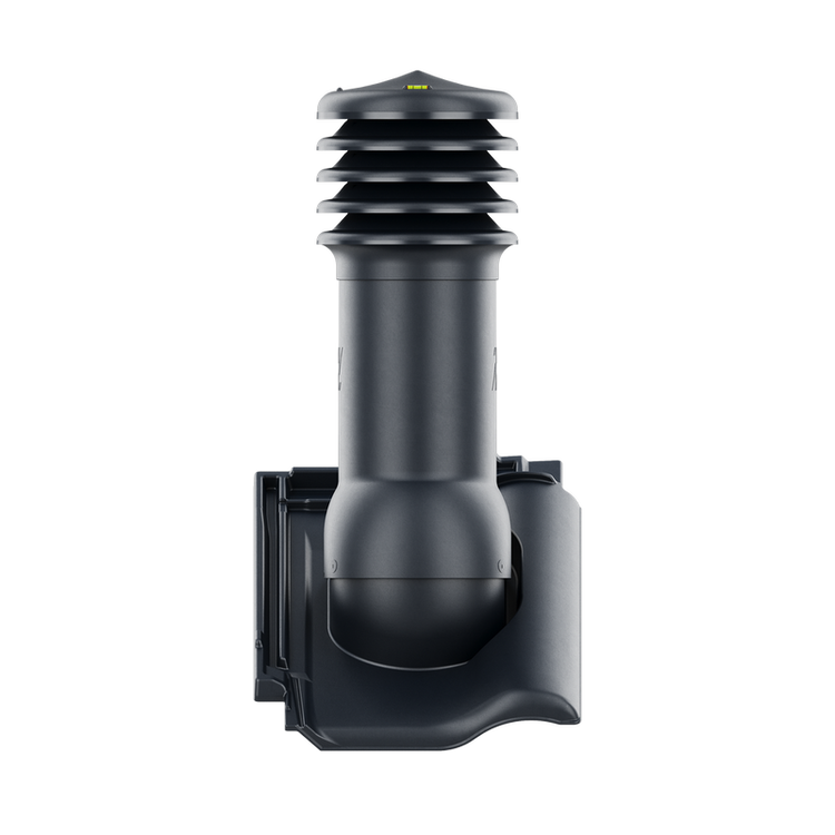 Kominek wentylacyjny do dachówki RUBIN 9V ANTRACYT ANGOBA fi150