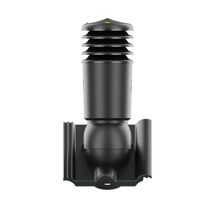 Kominek wentylacyjny IZOLOWANY do dachówki ROMAŃSKA GRAFITOWY LUMINO/CISAR fi125