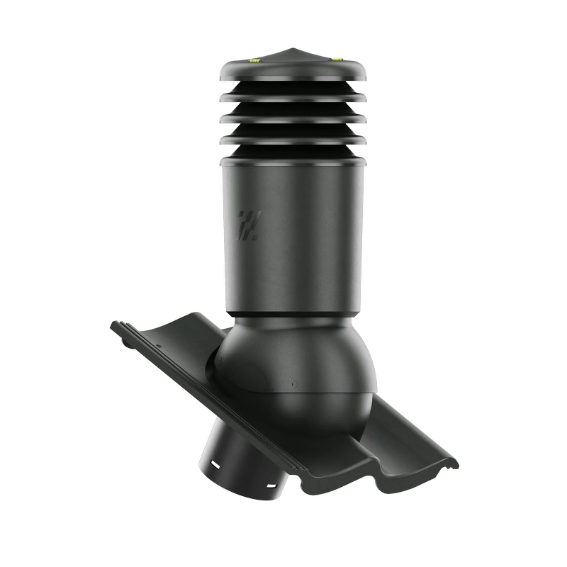 Kominek wentylacyjny do dachówki ALEGRA 9 CZARNA ANGOBA SZLACHETNA fi125 pol_pl_Kominek-wentylacyjny-WYRZUTNIA-do-pokryc-plaskich-BRAZOWY-fi125-6736_2