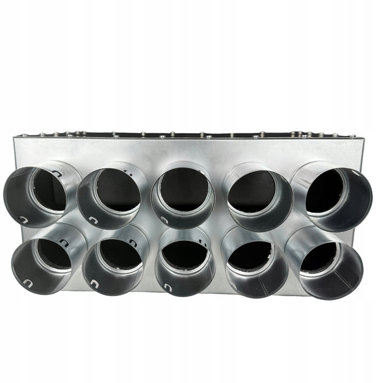 Rozdzielacz wentylacyjny skrzynka rozdzielcza 10x90 mm / fi 200 mm IZOLOWANY