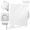 Wentylator łazienkowy dRim fi125 (PS) + FRONT PP Biały połysk
