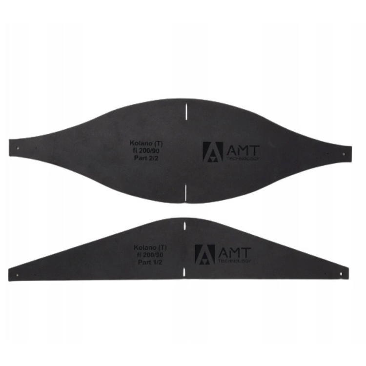 Formatka do wycinania izolacji wełny dla kolan wentylacyjnych fi 200