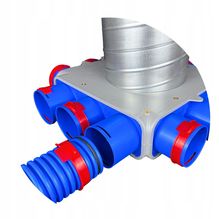 SKRZYNKA ROZDZIELCZA 9X75/200 REKUPERACJA FLEX ROZDZIELACZ WENTYLACYJNY