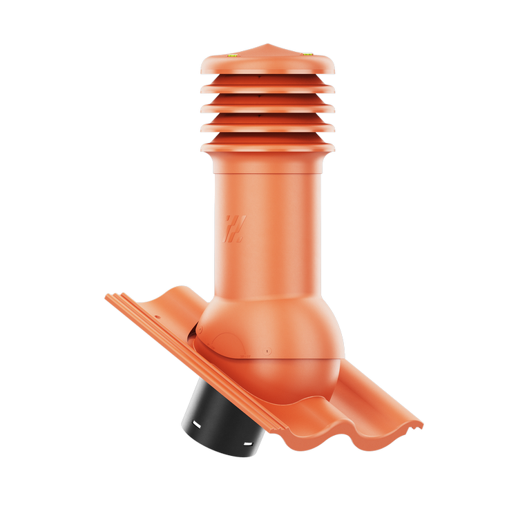 Kominek wentylacyjny do dachówki PALEMA CEGLASTY/MIEDZIANY/KASZTANOWY fi125