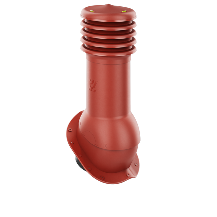 Kominek Wentylacyjny WYRZUTNIA fi125mm - Do Każdej Blachodachówki CZERWONY RAL 3009