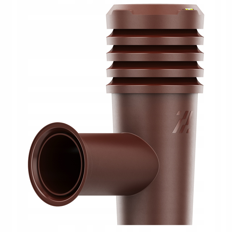 Wyrzutnia czerpnia ścienna kominek wentylacyjny wywietrznik BRĄZ fi110