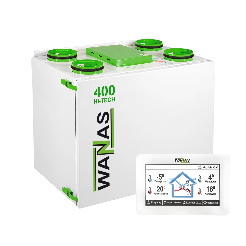 Rekuperator Wanas 400V HI-TECH Centrala wentylacyjna - 400 m3/h pol_pl_Rekuperator-Wanas-415V-HI-TECH-Centrala-wentylacyjna-6339_3