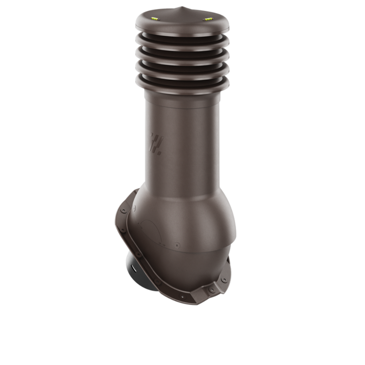 Kominek Wentylacyjny WYRZUTNIA fi150mm do blachy trapezowej T18 CIEMNY BRĄZOWY RAL 8019