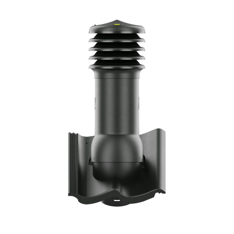 Kominek wentylacyjny do dachówki BAŁTYCKA/IKAST/SKAGEN GRAFITOWY fi125