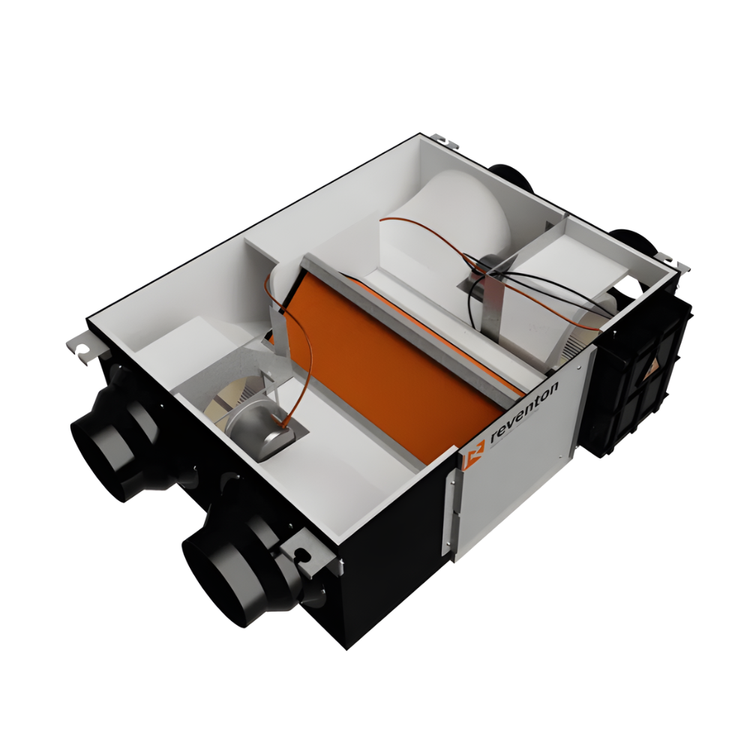 Rekuperator Reventon INSPIRO BASIC POLY 600 m3/h - wymiennik entalpiczny + nagrzewnica wstępna + panel sterowania