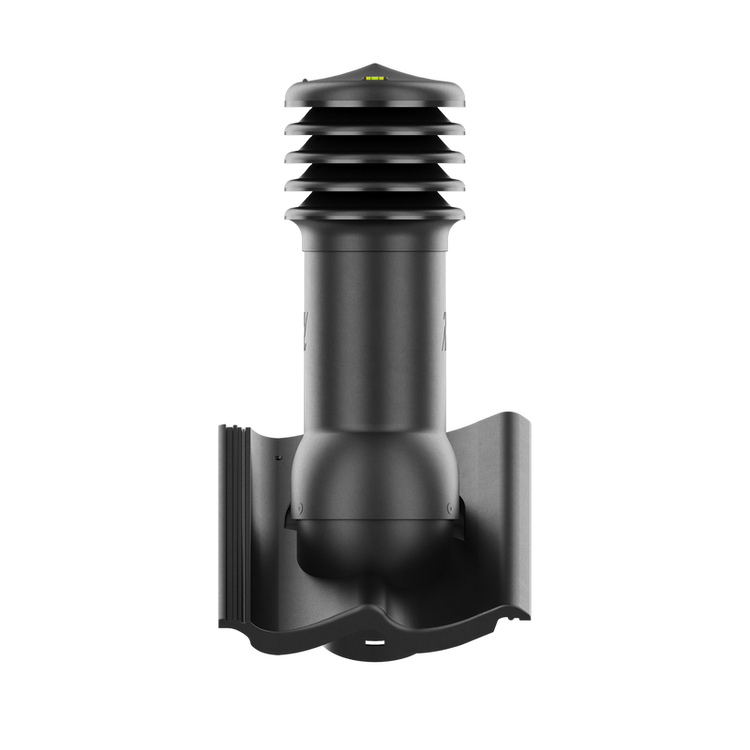 Kominek wentylacyjny do dachówki GOTEBORG PLANAR/DURATOP CZARNY fi150
