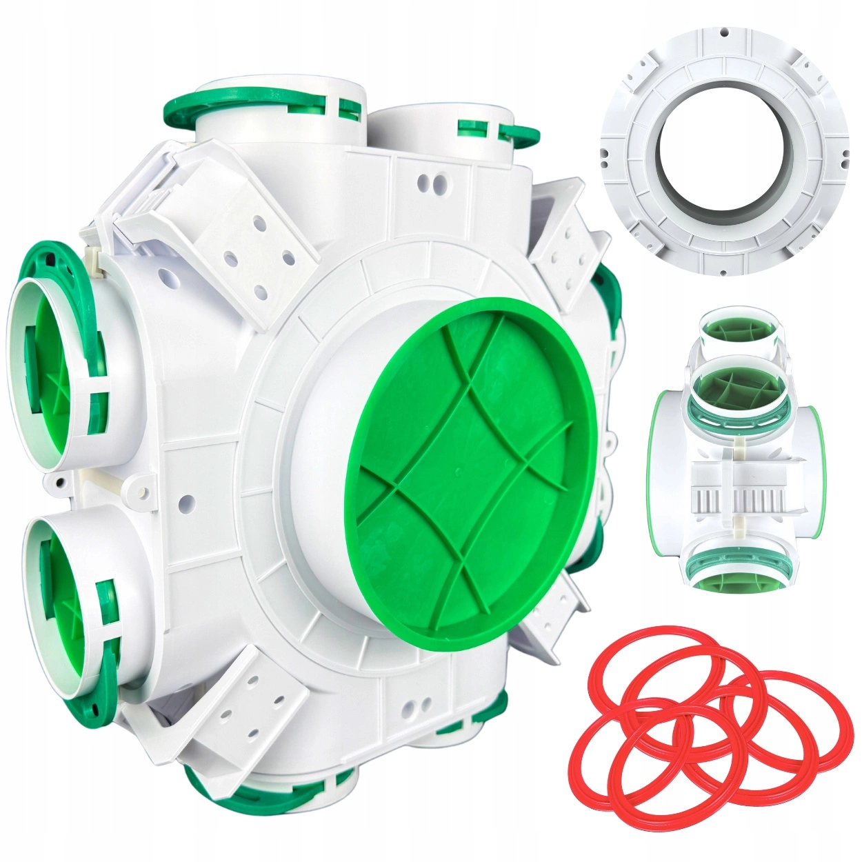 SKRZYNKA ROZDZIELCZA PRZELOTOWA ROZDZIELACZ REKUPERACJA fi 200/160 mm / 8x90 mm pol_pl_SKRZYNKA-ROZDZIELCZA-PRZELOTOWA-ROZDZIELACZ-REKUPERACJA-fi-200-160-mm-8x90-mm-4843_1