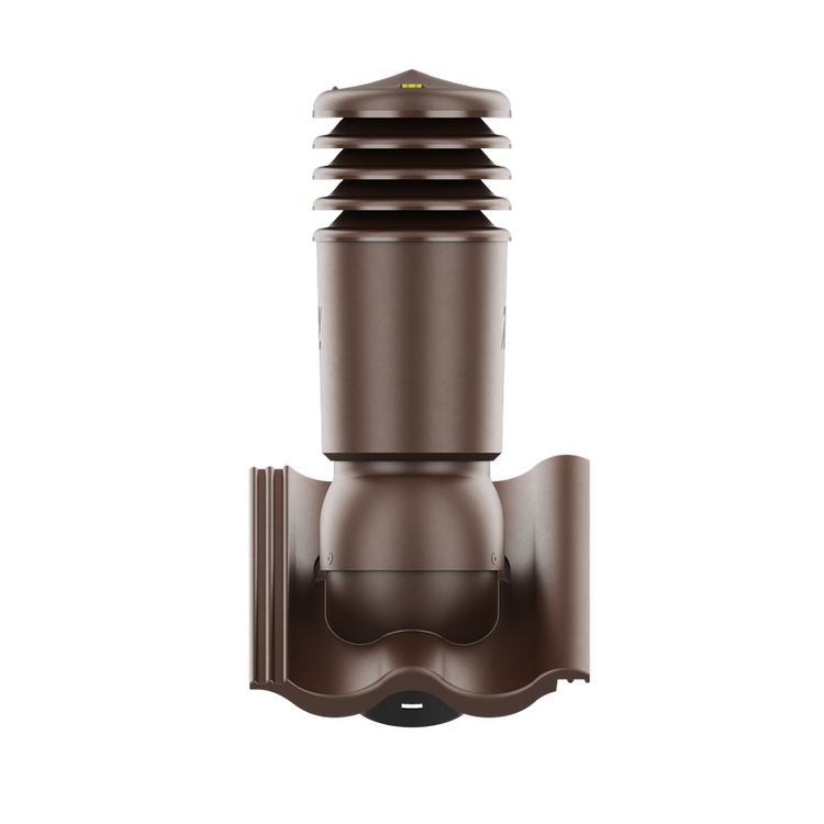 Kominek wentylacyjny IZOLOWANY do dachówki CELTYCKA BRĄZOWY fi150