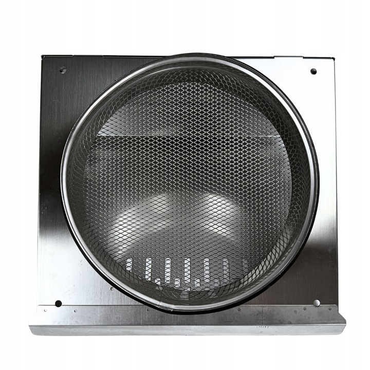 Czerpnia powietrza ścienna kratka wentylacyjna fi 160 kolor: INOX