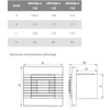 Wentylator łazienkowy pRestige 100 ZG Żaluzja HS+TS Higrostat Timer