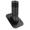 Kominek Wentylacyjny IZOLOWANY WYRZUTNIA fi150mm pod gont/pape CZARNY RAL 9005