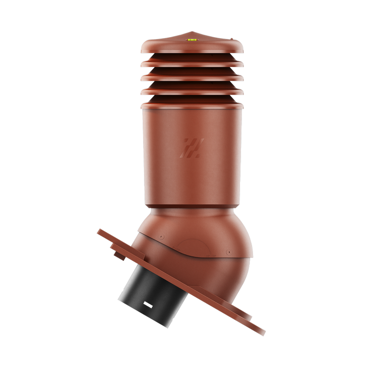 Kominek wentylacyjny IZOLOWANY do dachówki KARPIÓWKI KASZTANOWY fi125