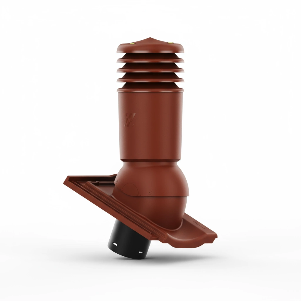 Kominek wentylacyjny do dachówki ALEGRA 9 CZARNA ANGOBA SZLACHETNA fi125 pol_pl_Kominek-wentylacyjny-WYRZUTNIA-do-pokryc-plaskich-BRAZOWY-fi125-6736_2