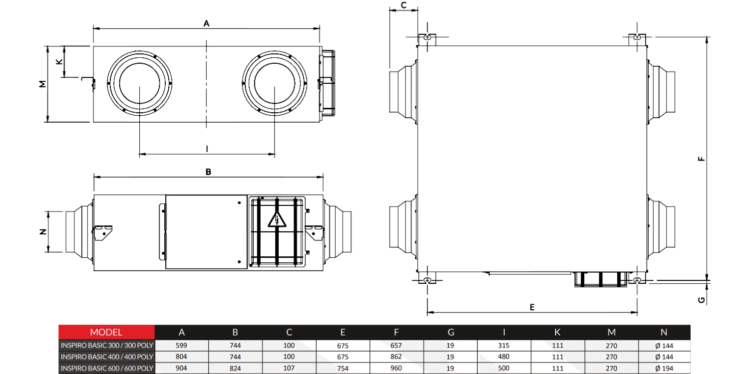 Rekuperator DEFRO DRX F 450 m3/h Podwieszany  - nagrzewnica + panel sterowania pol_pl_Rekuperator-DEFRO-DRX-F-450-m3-h-Podwieszany-nagrzewnica-panel-sterowania-7639_6
