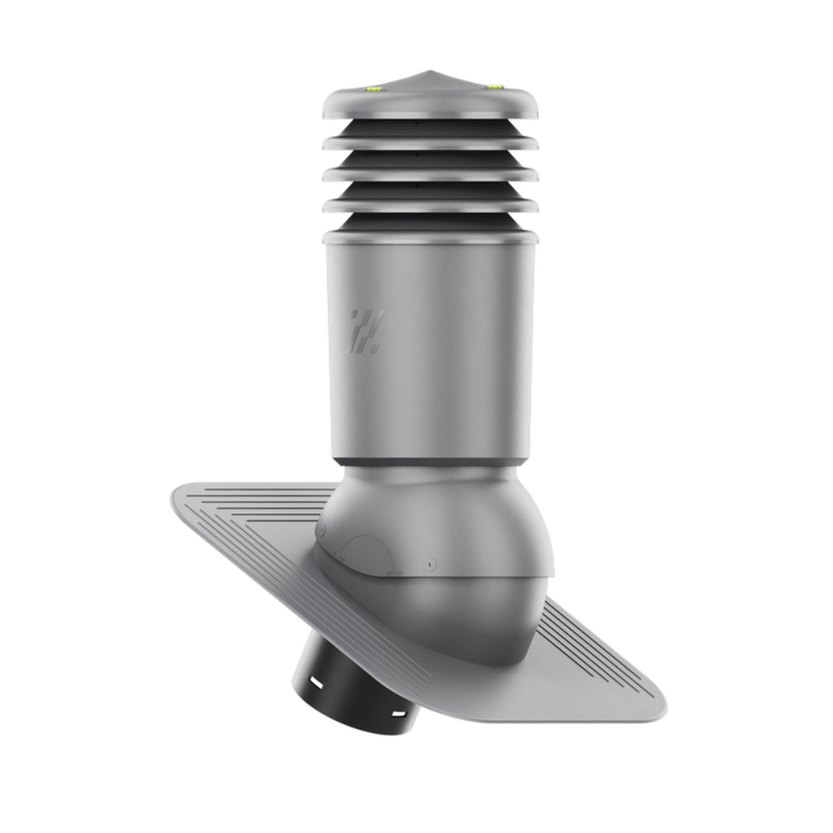 Kominek Wentylacyjny IZOLOWANY WYRZUTNIA fi125mm pod gont/pape GRAFIT RAL 7024