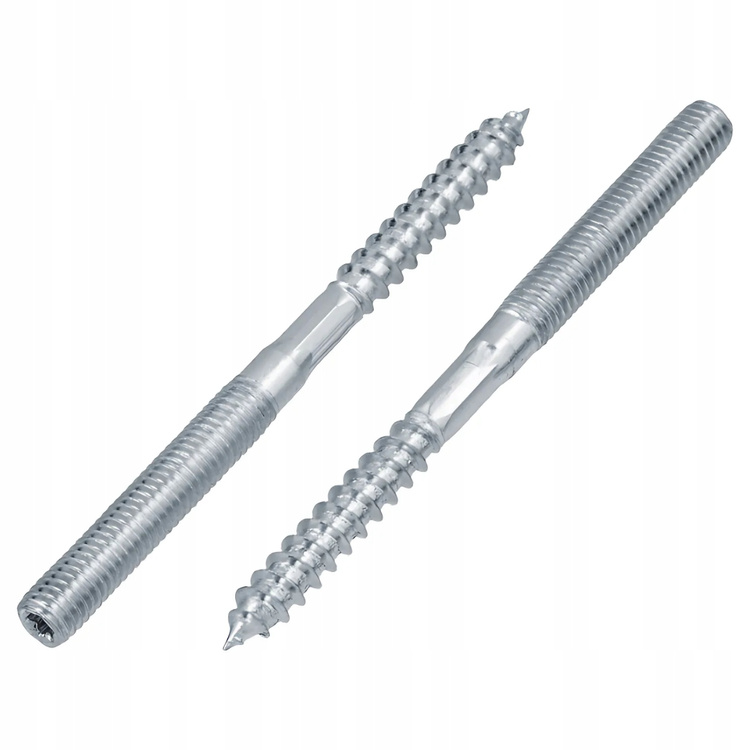 Szpilka dwustronna gwint do drewna metryczny TORX |250 szt.| M8x60 mm