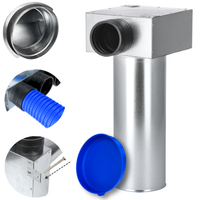 SKRZYNKA ROZPRĘŻNA 1x90 MM | FI 100 | REKUPERACJA OCYNK-GUMA POD ANEMOSTAT