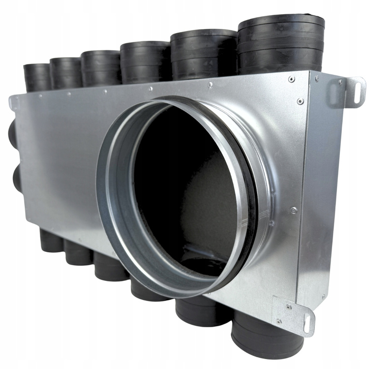 Skrzynka rozdzielcza rozdzielacz rurowy wentylacyjny fi 160 / 14x75 mm