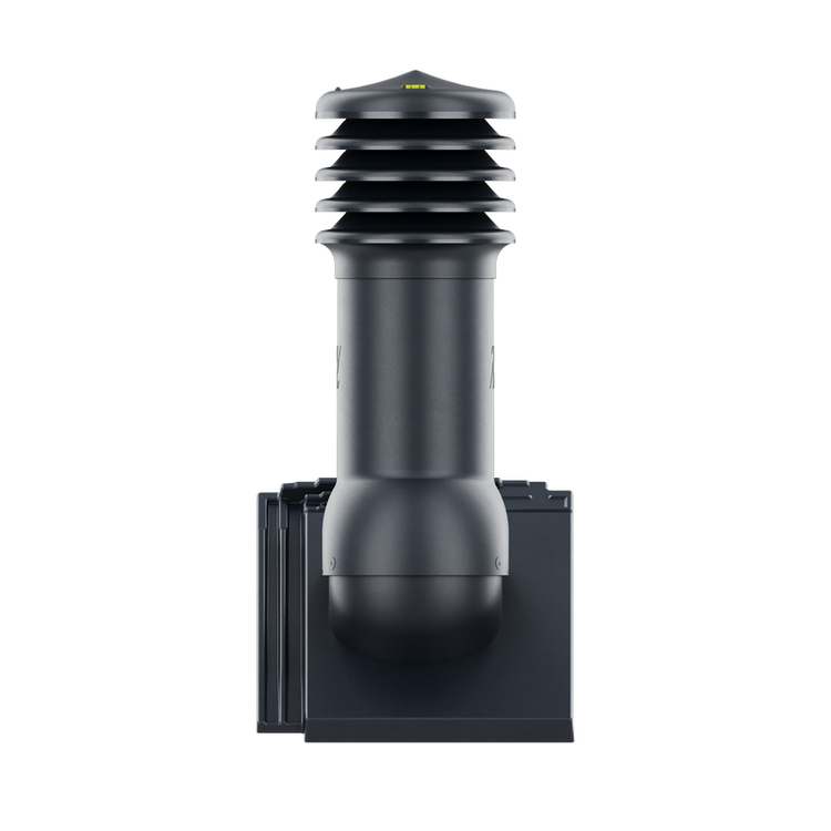 Kominek wentylacyjny do dachówki OREA 9 SZARA/ANTRACYTOWA ANGOBA fi125