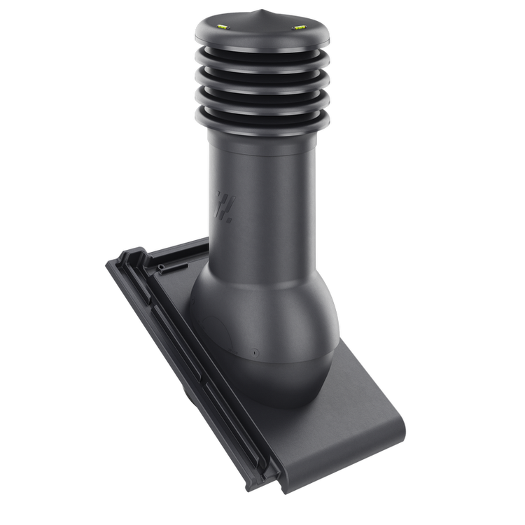 Kominek wentylacyjny do dachówki BERGAMO ANTRACYT ANGOBA fi125