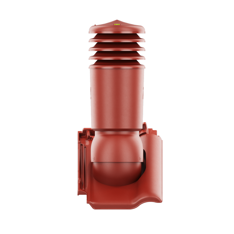 Kominek wentylacyjny IZOLOWANY do dachówki PIEMONT TRENTINO (CZERWONA) ANGOBA fi150