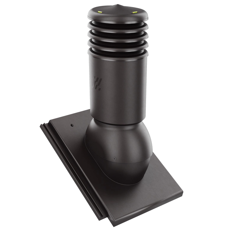 Kominek wentylacyjny do dachówki ALEGRA 9 CZARNA ANGOBA SZLACHETNA fi125 pol_pl_Kominek-wentylacyjny-WYRZUTNIA-do-pokryc-plaskich-BRAZOWY-fi125-6736_1