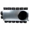 Skrzynka rozdzielcza rozdzielacz rurowy wentylacyjny fi 200 / 14x75 mm