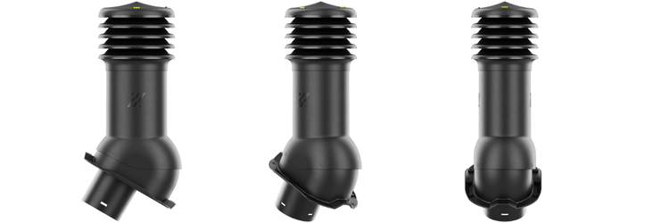 Kominek Wentylacyjny WYRZUTNIA fi150mm do blachy trapezowej T18 BRĄZOWY RAL 8017