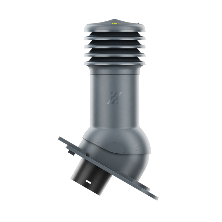 Kominek wentylacyjny do dachówki KARPIÓWKI CIEMNY GRAFIT RAL 7016 fi150