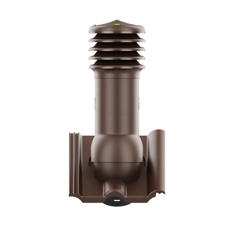 Kominek wentylacyjny do dachówki ROMAŃSKA BRĄZOWY LUMINO fi125