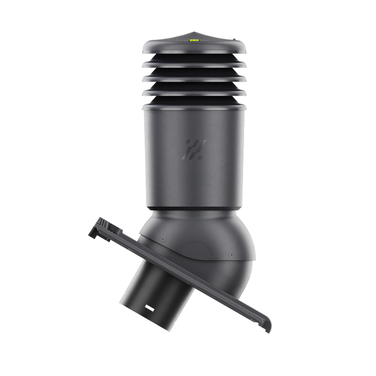 Kominek wentylacyjny IZOLOWANY do dachówki BERGAMO ANTRACYT ANGOBA fi125