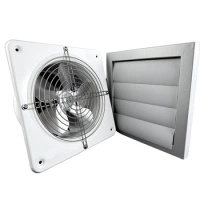 Wentylator ścienny przemysłowy ARK 160 + żaluzja grawitacyjna GRM 250x250