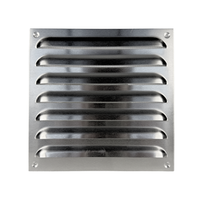 Kratka Osłona wentylacyjna prostokątna Z SIATKĄ aluminiowa NWM 200 200x197 mm